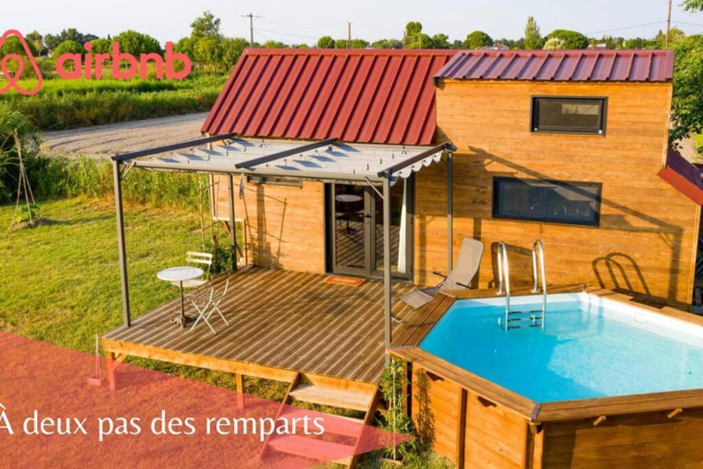 Myinsolite - Tiny-House, Jacuzzi, Brasero, Piscine Aigues-Mortes Kültér fotó