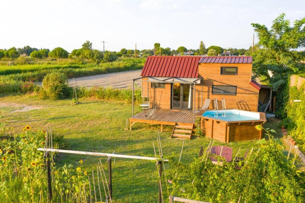 Myinsolite - Tiny-House, Jacuzzi, Brasero, Piscine Aigues-Mortes Kültér fotó
